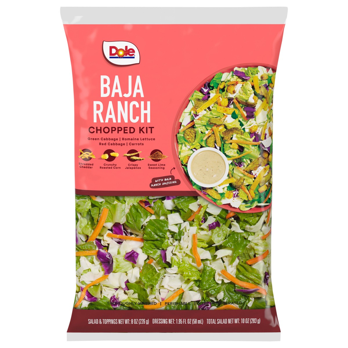 slide 1 of 11, Dole Baja Ranch Chopped Kit 10 oz, 1 ct