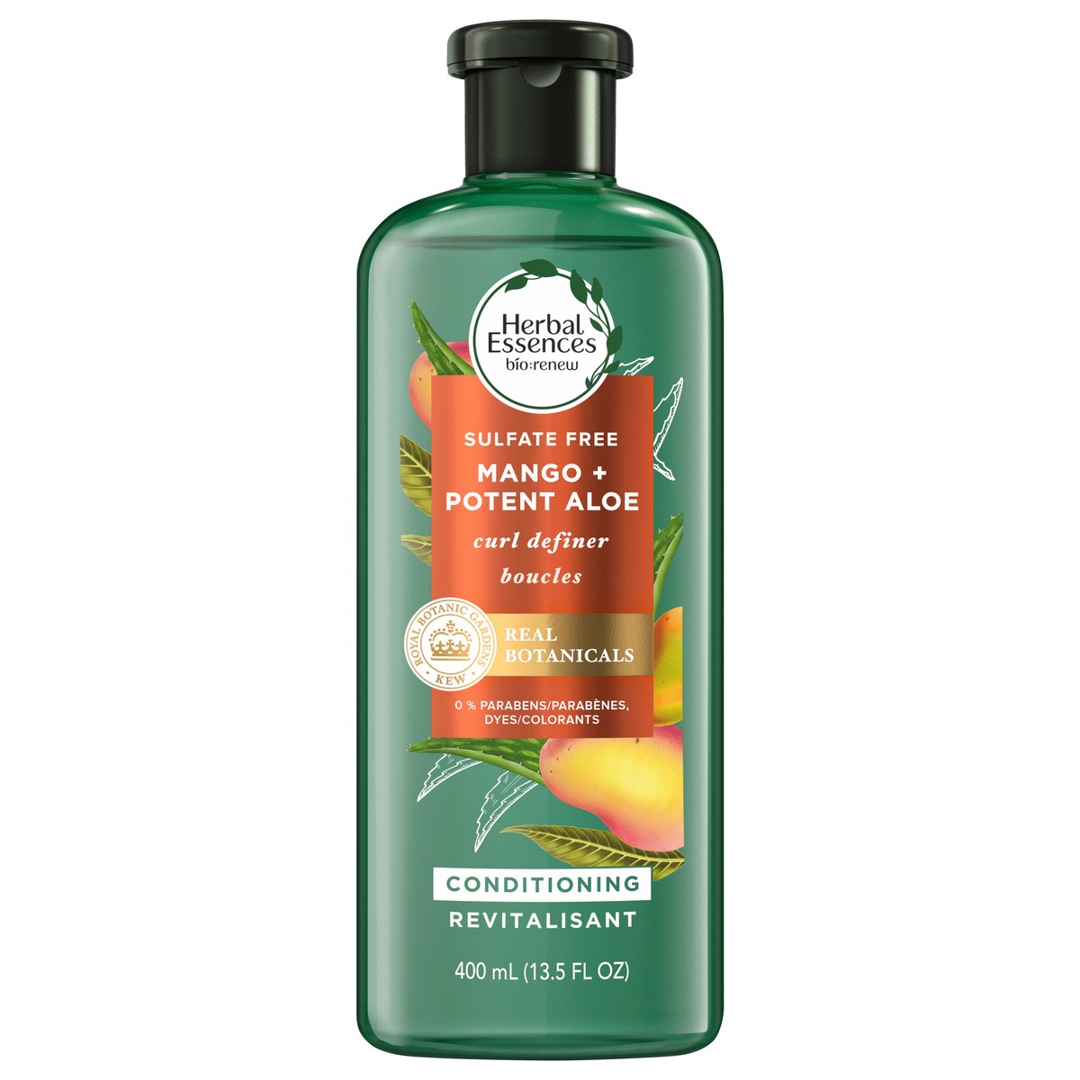 slide 1 of 3, Herbal Essences Bio:Renew Potent Aloe + Mango Conditioner For Curly Hair, 13.5 oz