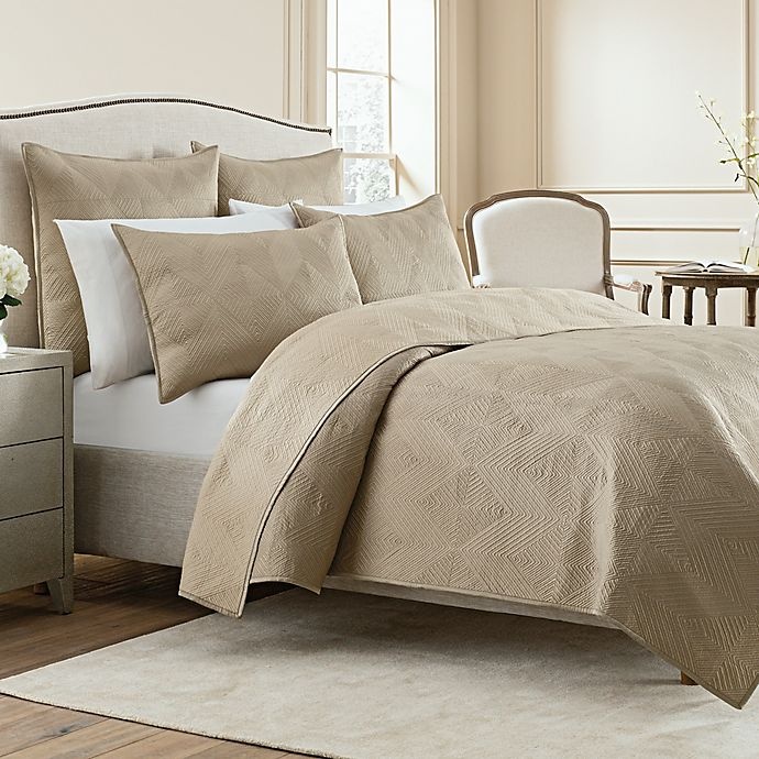 slide 1 of 1, Wamsutta Full/Queen Bliss Coverlet - Champagne, 1 ct