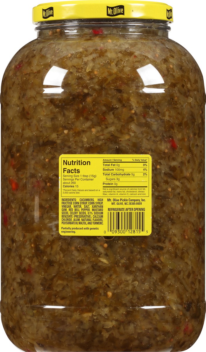 slide 8 of 8, Mt. Olive Sweet Relish 128 fl. oz. Jar, 128 fl oz