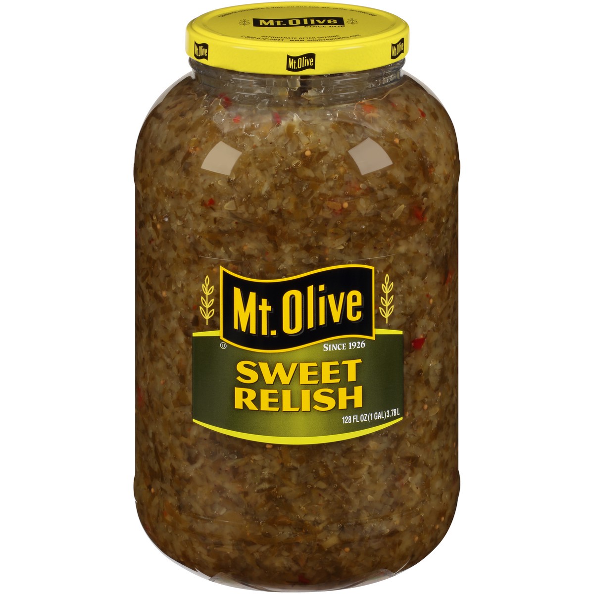 slide 1 of 8, Mt. Olive Sweet Relish 128 fl. oz. Jar, 128 fl oz