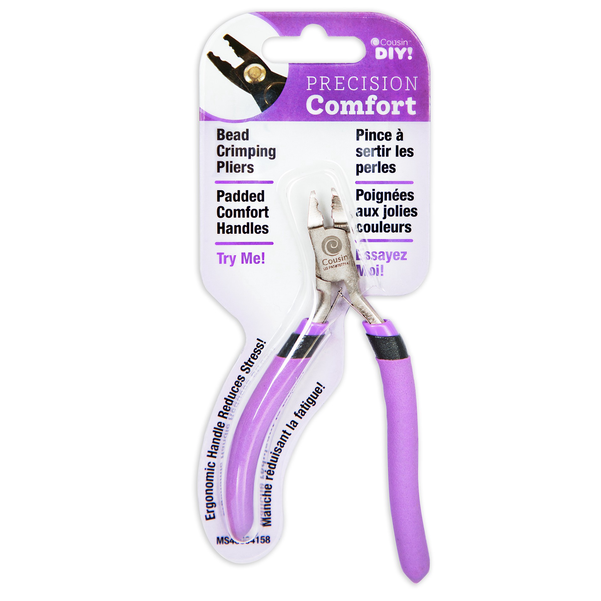 slide 5 of 8, Cousindiy Precision Comfort Bead Crimping Pliers, 7.25 in x 3 in x 0.6 in