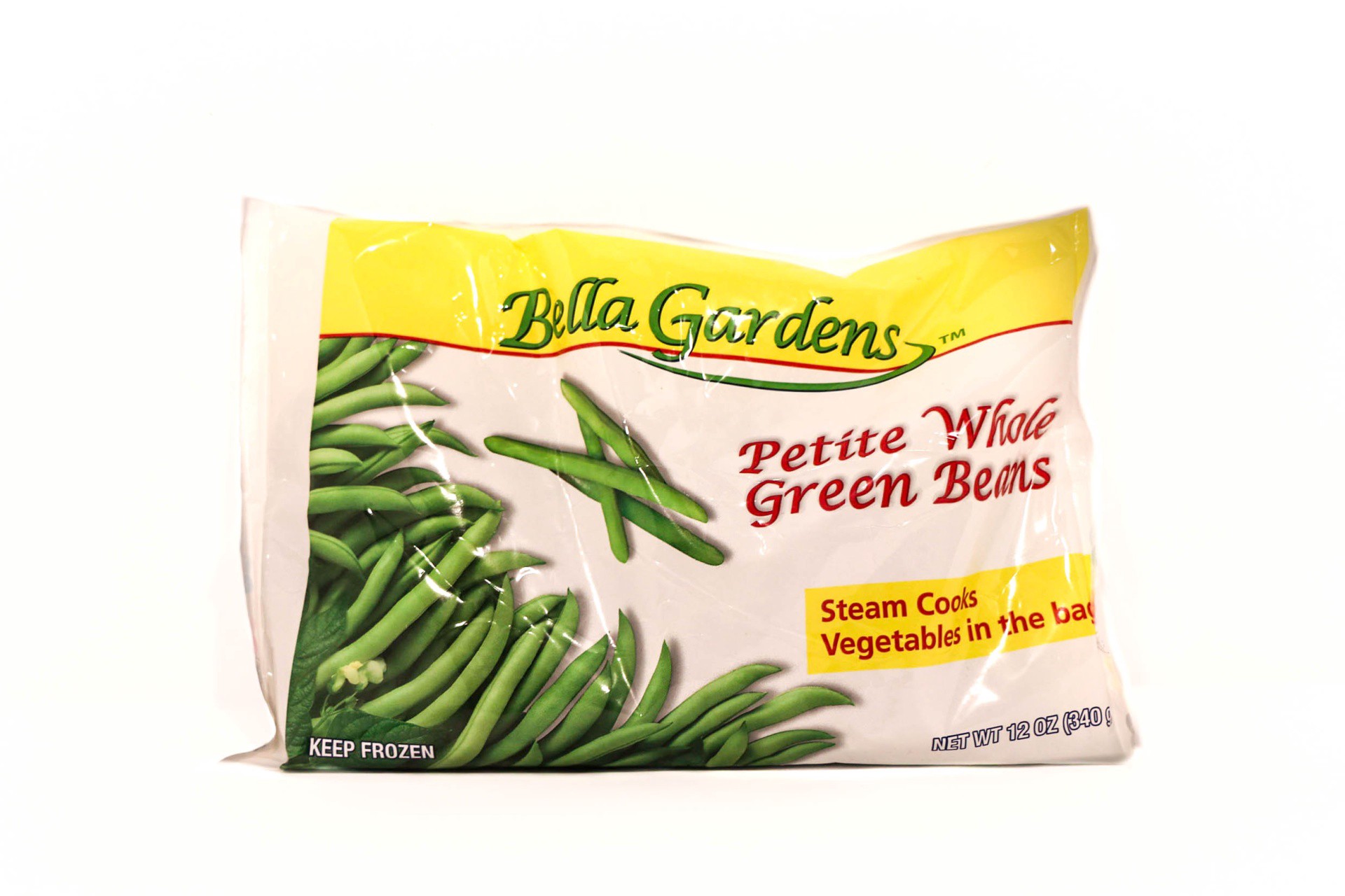 slide 1 of 1, Bella Gardens Bella Garden Petite Whl Green Beans, 12 oz