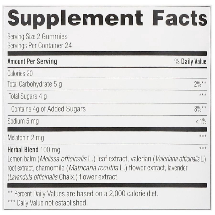 slide 3 of 5, Walgreens Wal-Sleep Z Pure Gummies Melatonin 2 mg Berry, 48 ct