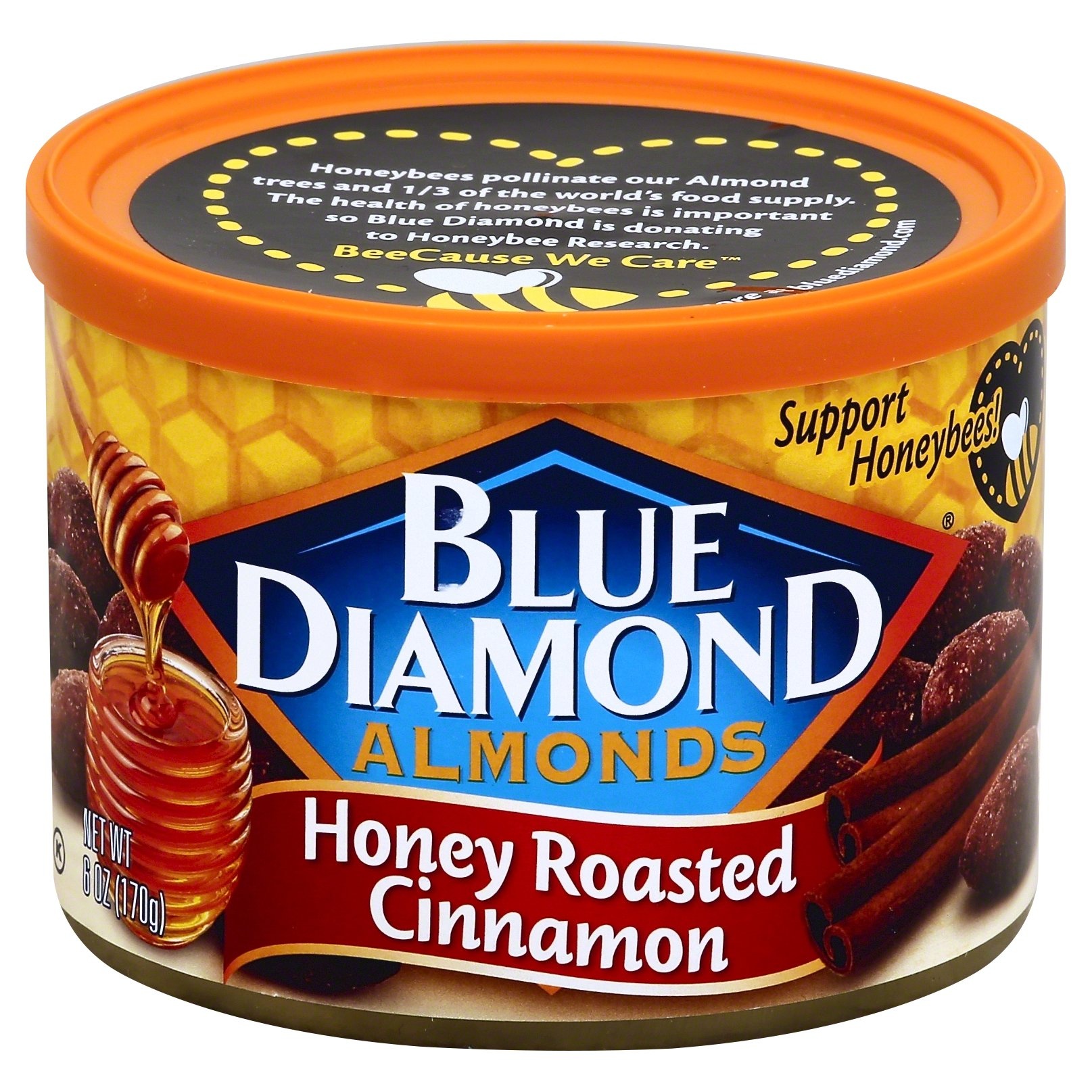 slide 1 of 1, Blue Diamond Honey Roasted Cinnamon Almonds, 6 oz