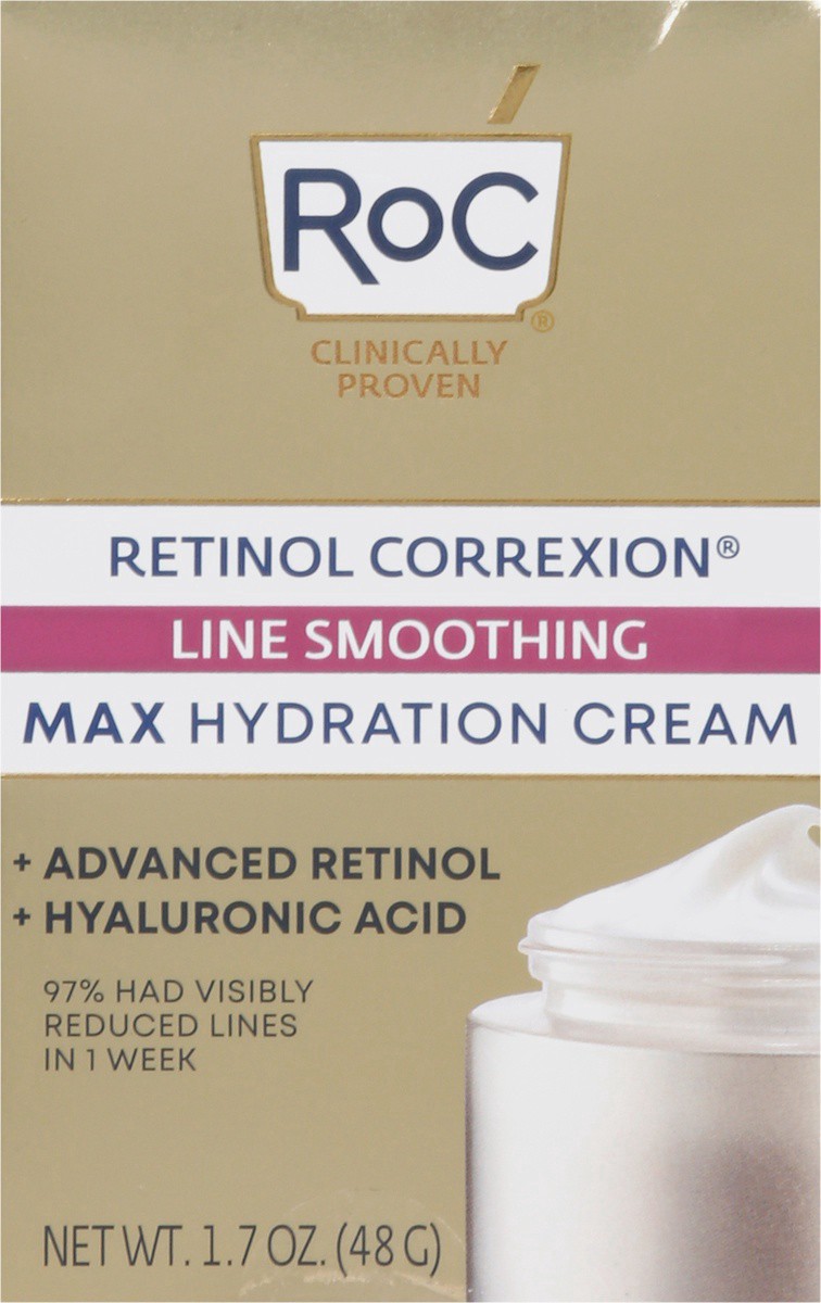 slide 14 of 16, RoC Retinol Correxion Line Smoothing Max Hydration Cream, 1.7 oz