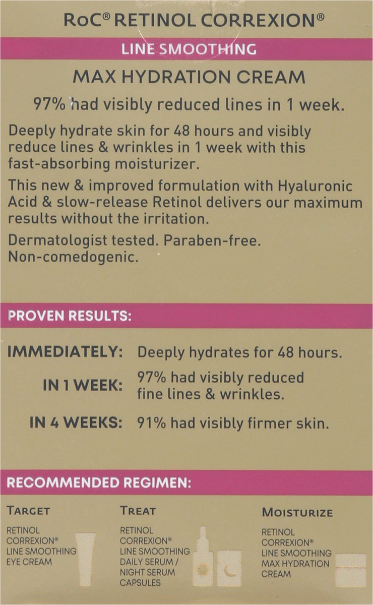 slide 9 of 16, RoC Retinol Correxion Line Smoothing Max Hydration Cream, 1.7 oz