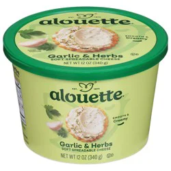 Alouette Garlic & Herbs Soft Spreadable Cheese