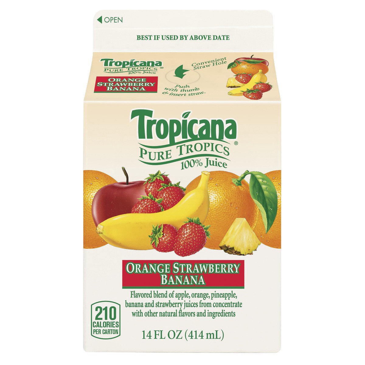 slide 2 of 9, Tropicana 100% Juice - 14 oz, 14 oz