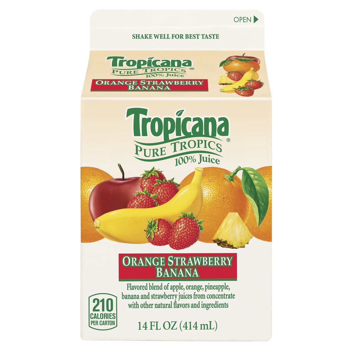 slide 3 of 9, Tropicana 100% Juice - 14 oz, 14 oz