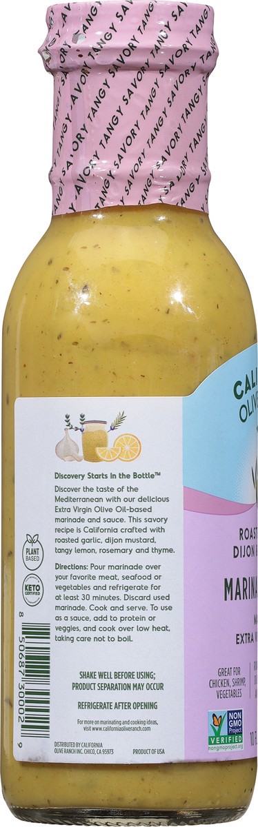 slide 5 of 9, California Olive Ranch Marinade & Sauce - Roasted Garlic Dijon & Rosemary, 10 oz