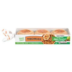 Thomas' English Muffins Apple Cinnamon 6 count, 13 oz