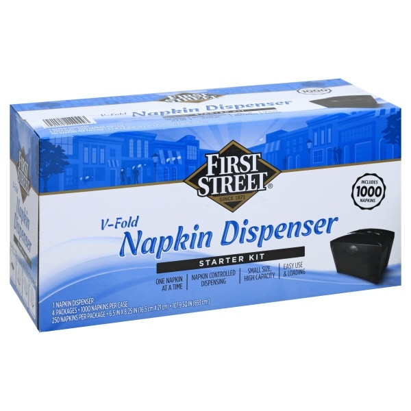 slide 1 of 1, First Street Napkin Dispenser Kit, 1 ct