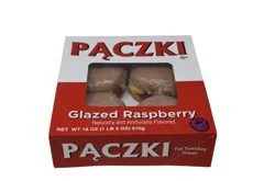 Clyde's Donuts Glazed Raspberry Paczki