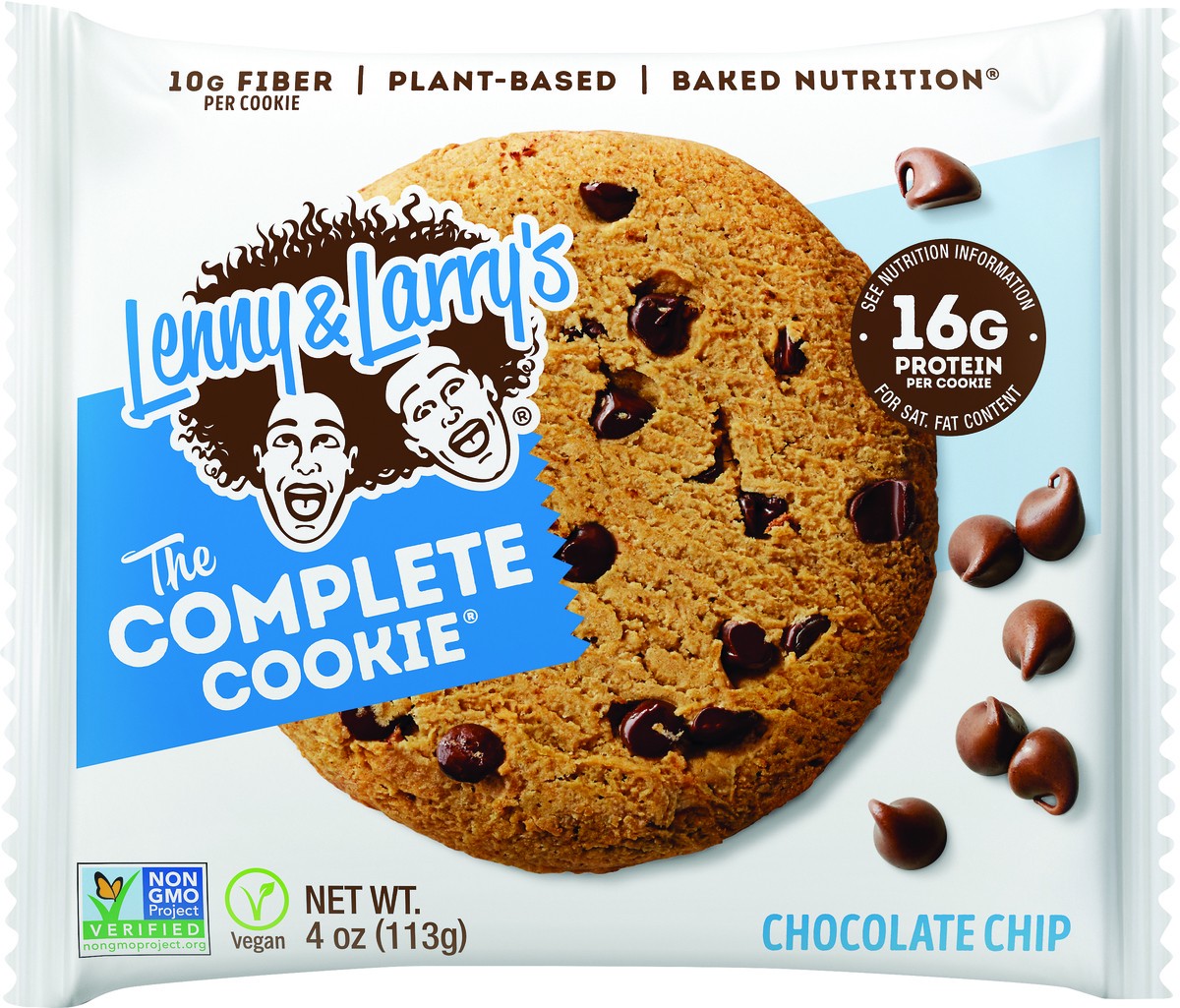 slide 2 of 2, Lenny & Larry's The Complete Cookie, Chocolate Chip, 4oz- 12ct, 4 oz