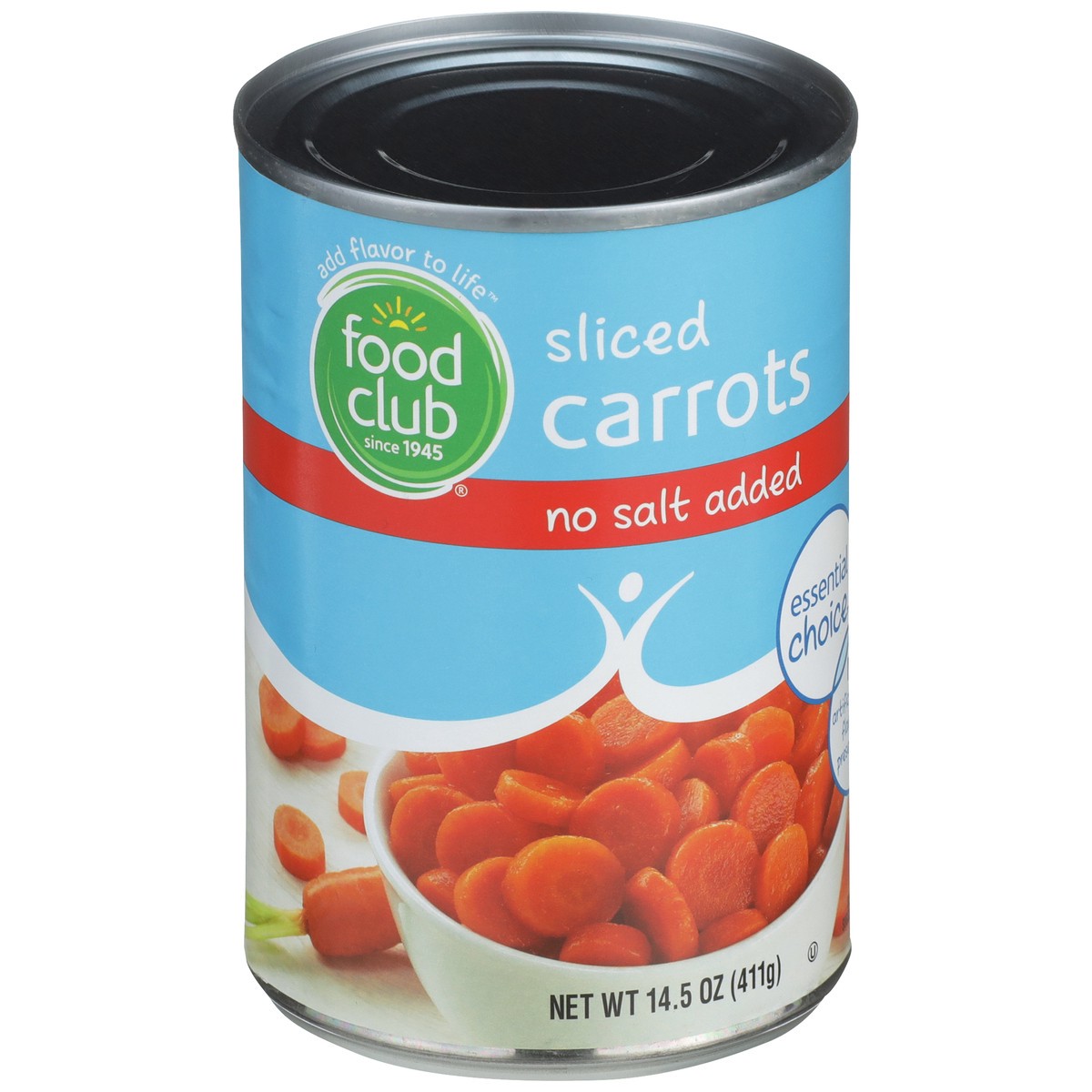 slide 2 of 9, Food Club No Salt Added Sliced Carrots, 14.5 oz