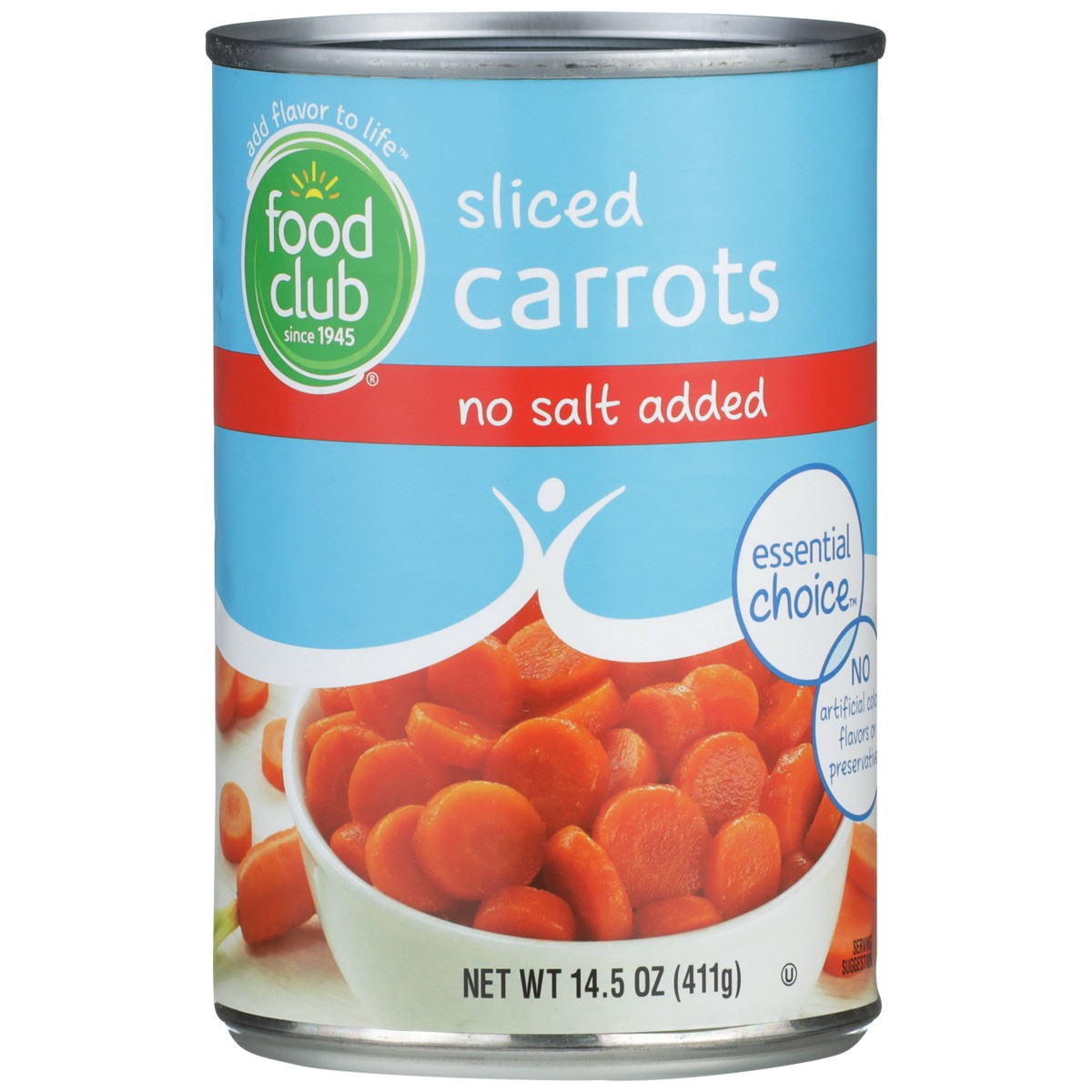 slide 8 of 9, Food Club No Salt Added Sliced Carrots, 14.5 oz