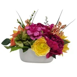 Haven + Key Faux Botanical Peony, Hydrangea & Lily Arrangement