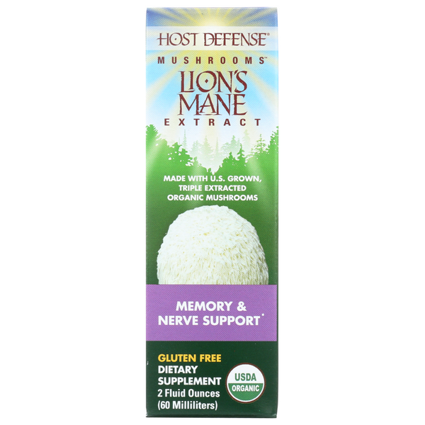 slide 1 of 1, Host Defense Mushrooms Lion's Mane Extract, 1 ct