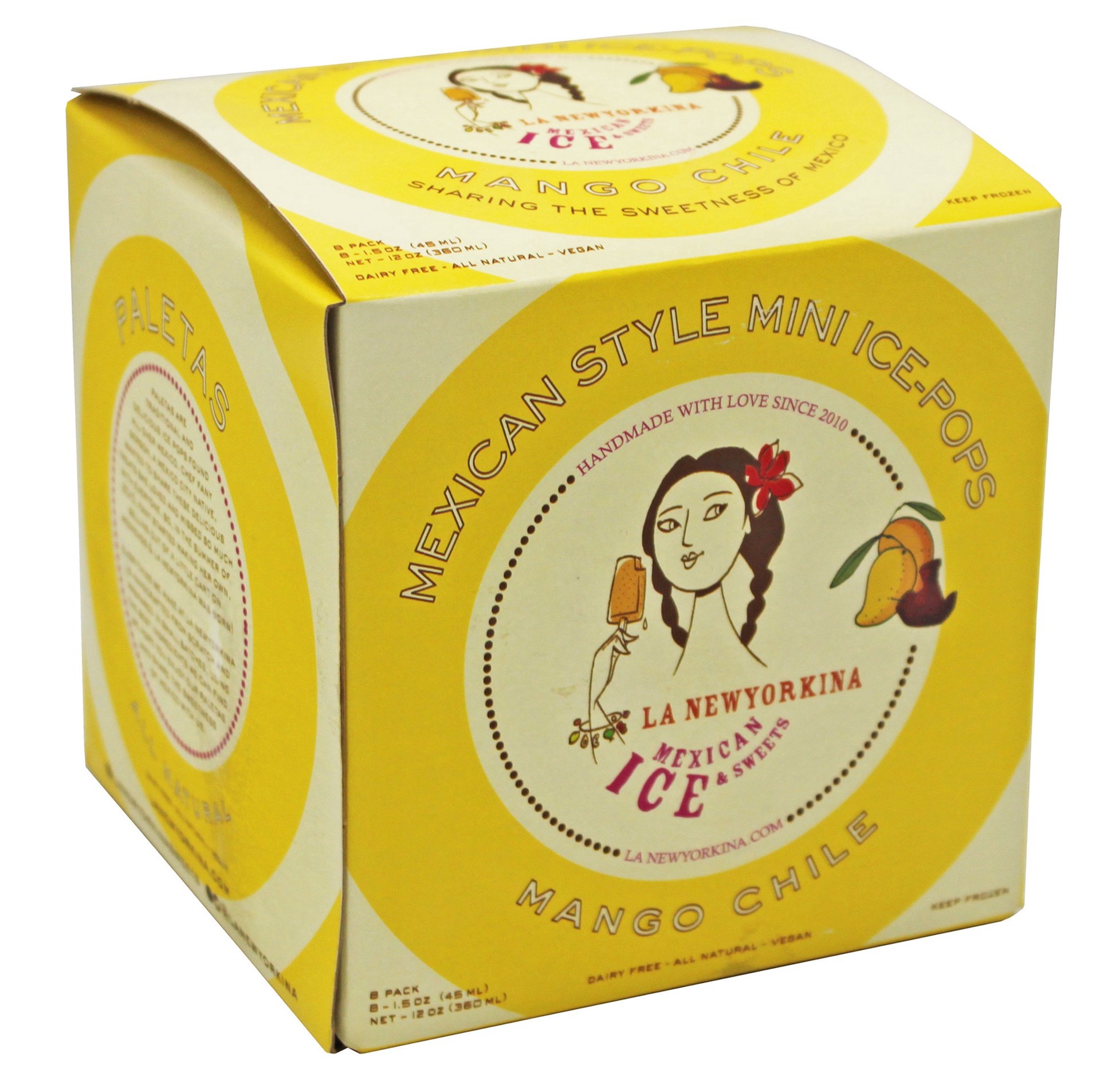 slide 1 of 1, La Newyorkina Ice & Sweet Mango Chil, 8 ct; 12 oz