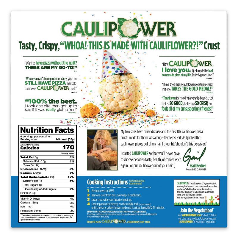 slide 2 of 4, Caulipower Cauliflower Pizza Crusts, 11 oz