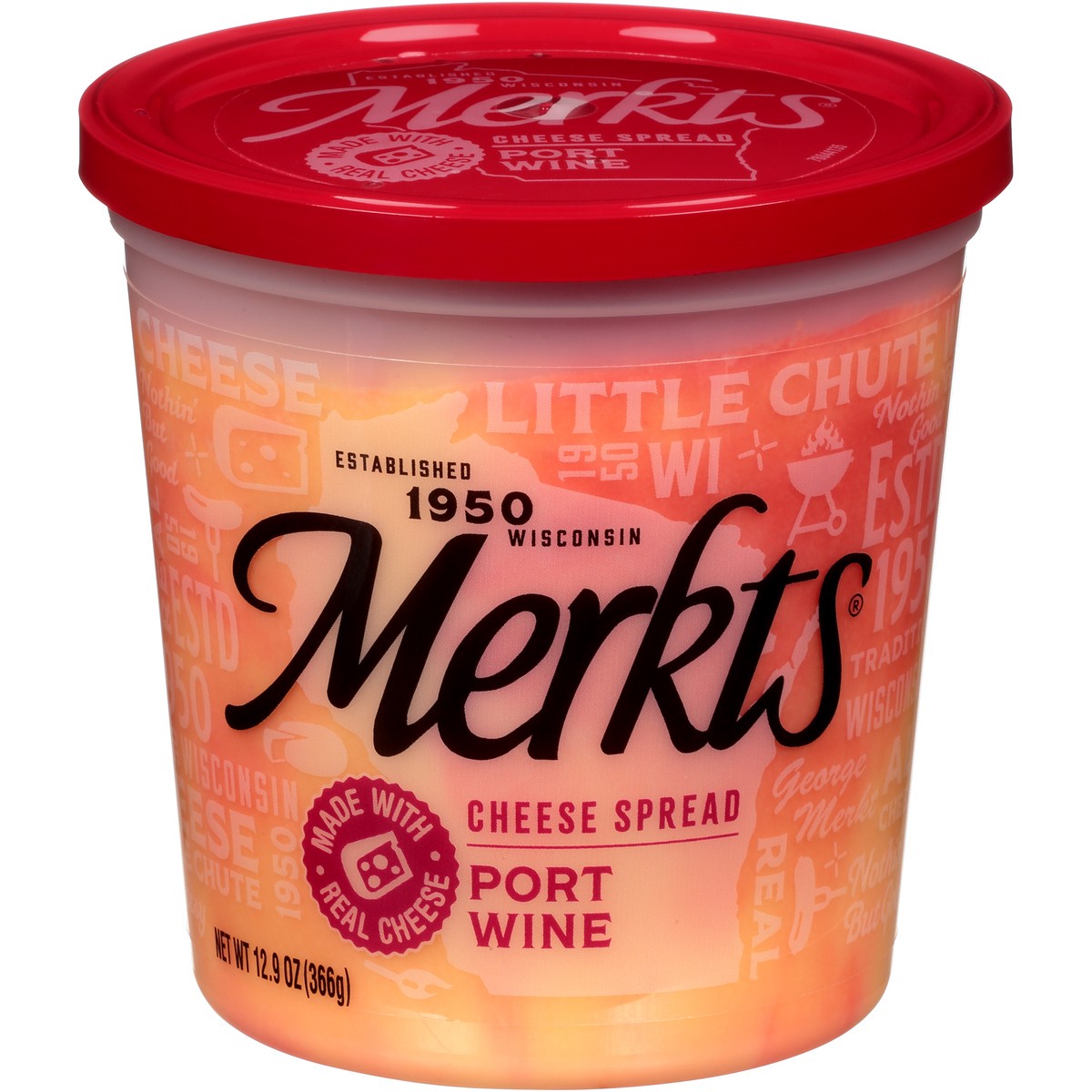slide 1 of 1, Merkt's Port Wine Cheese Spread, 12.9 oz
