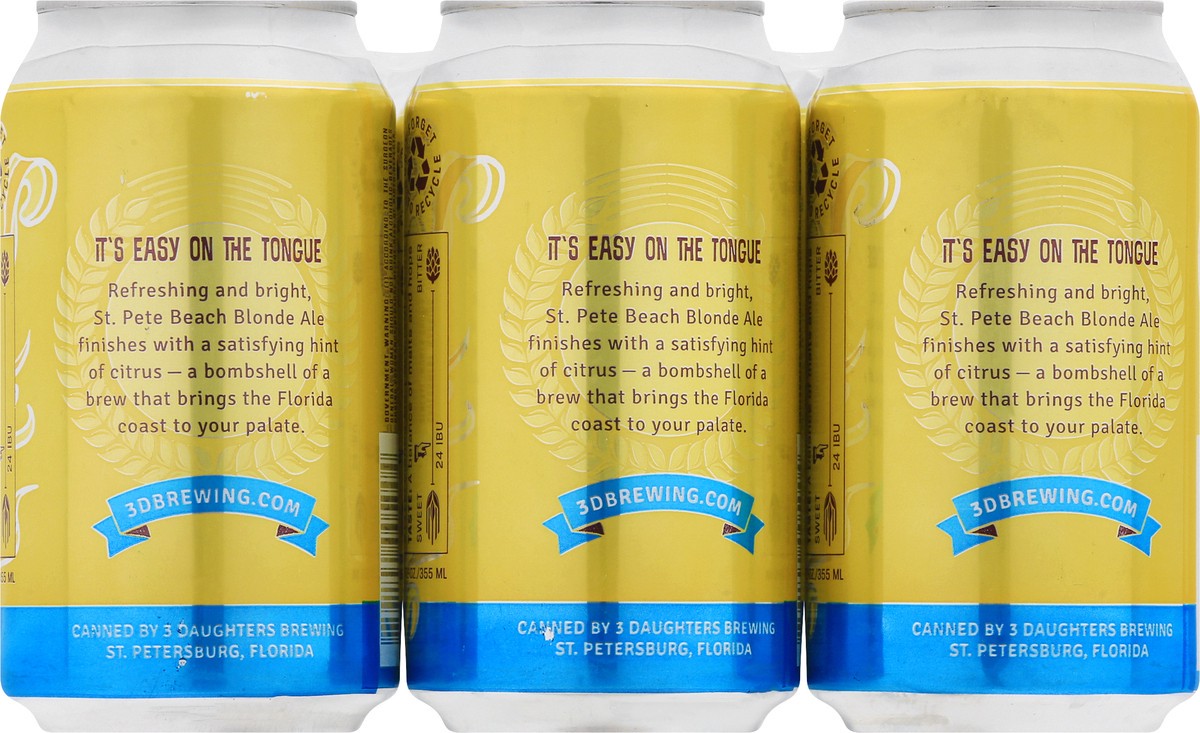 slide 2 of 9, 3 Daughters Brewing Beer 6 ea, 6 ct