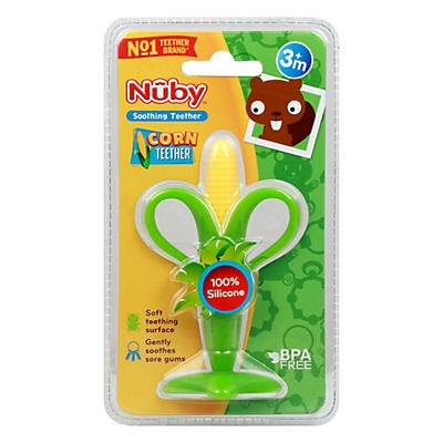 slide 1 of 1, Nuby Corn Teether, 1 ct