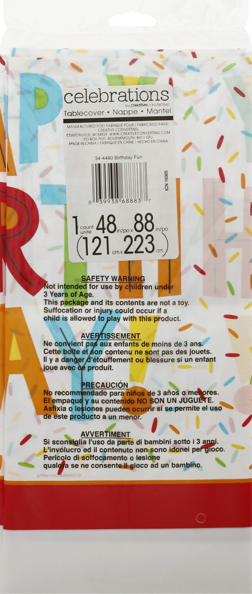 slide 5 of 10, Creative Converting Birthday Fun Table Cover, 1 ct