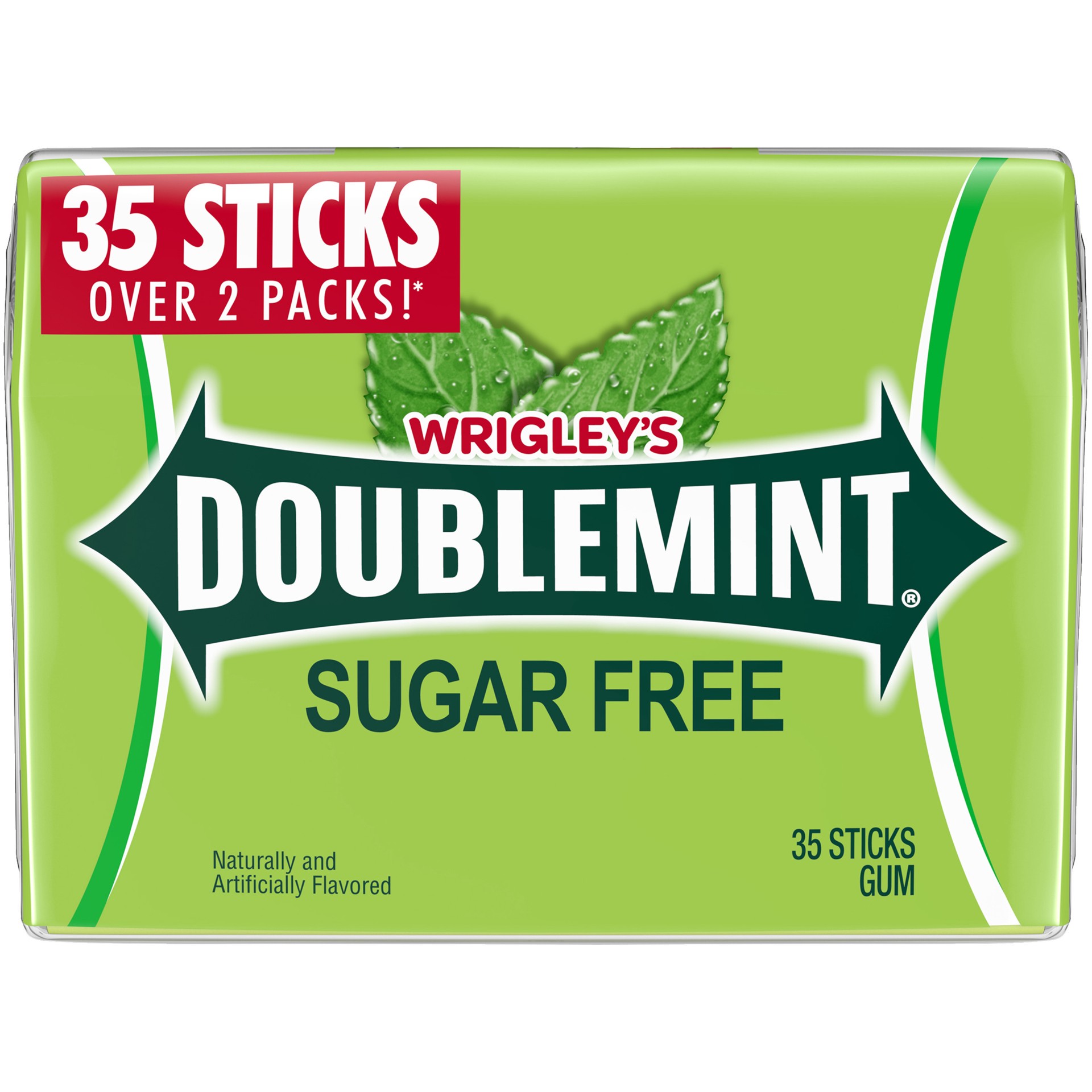 slide 1 of 9, Doublemint WRIGLEY'S DOUBLEMINT Mint Gum Chewing Gum Mega Pack, 35 Stick, 4.7 oz