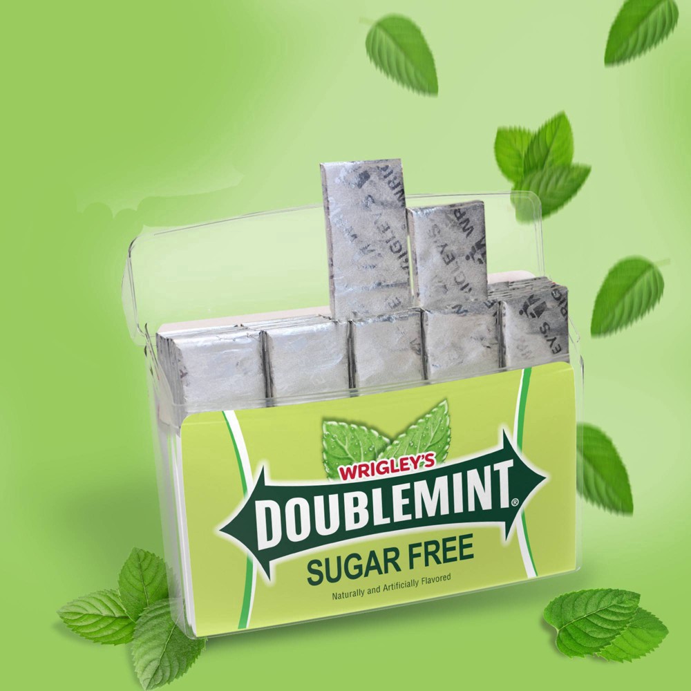 slide 3 of 9, Doublemint WRIGLEY'S DOUBLEMINT Mint Gum Chewing Gum Mega Pack, 35 Stick, 4.7 oz