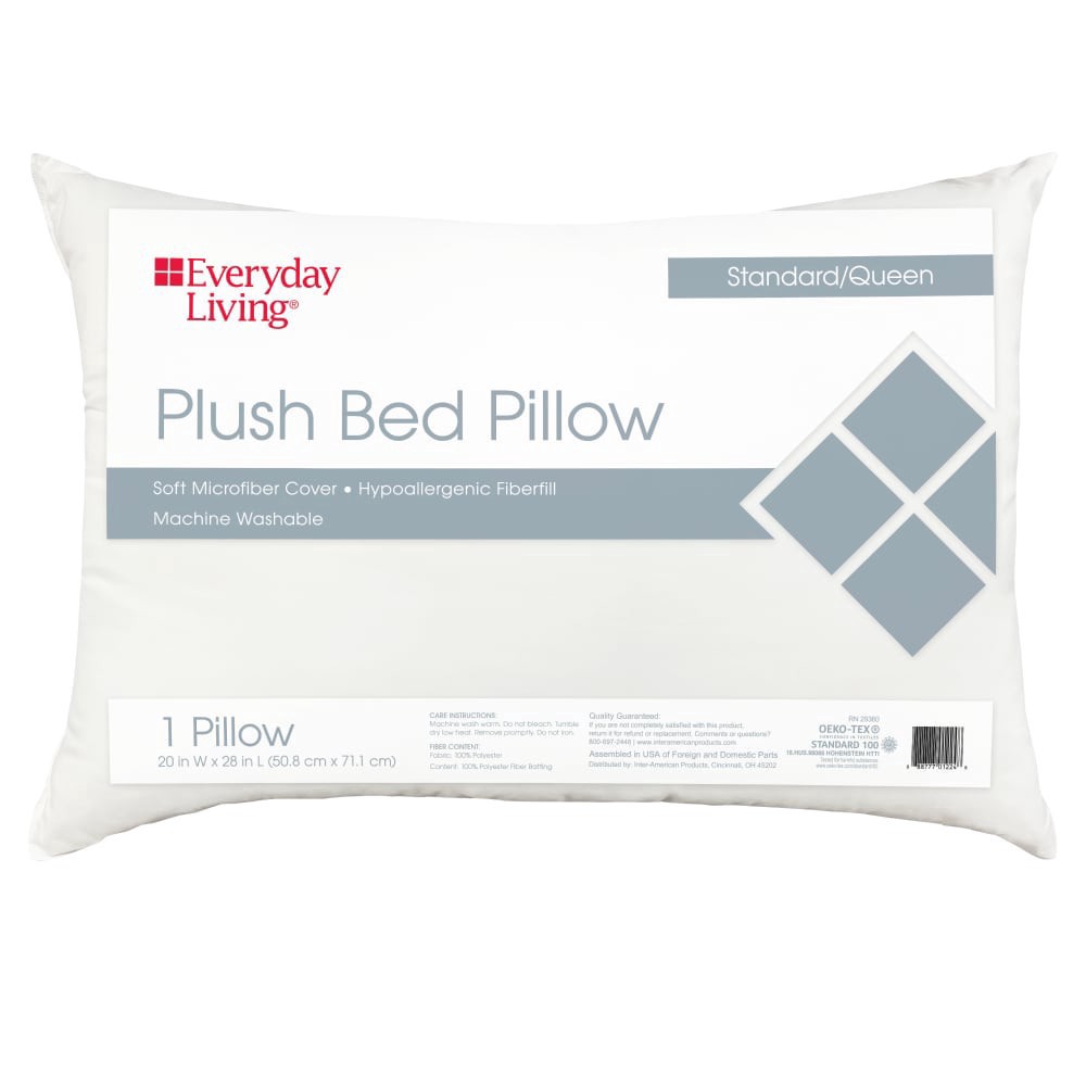 slide 5 of 6, Everyday Living Plush Bed Pillow, 1 ct