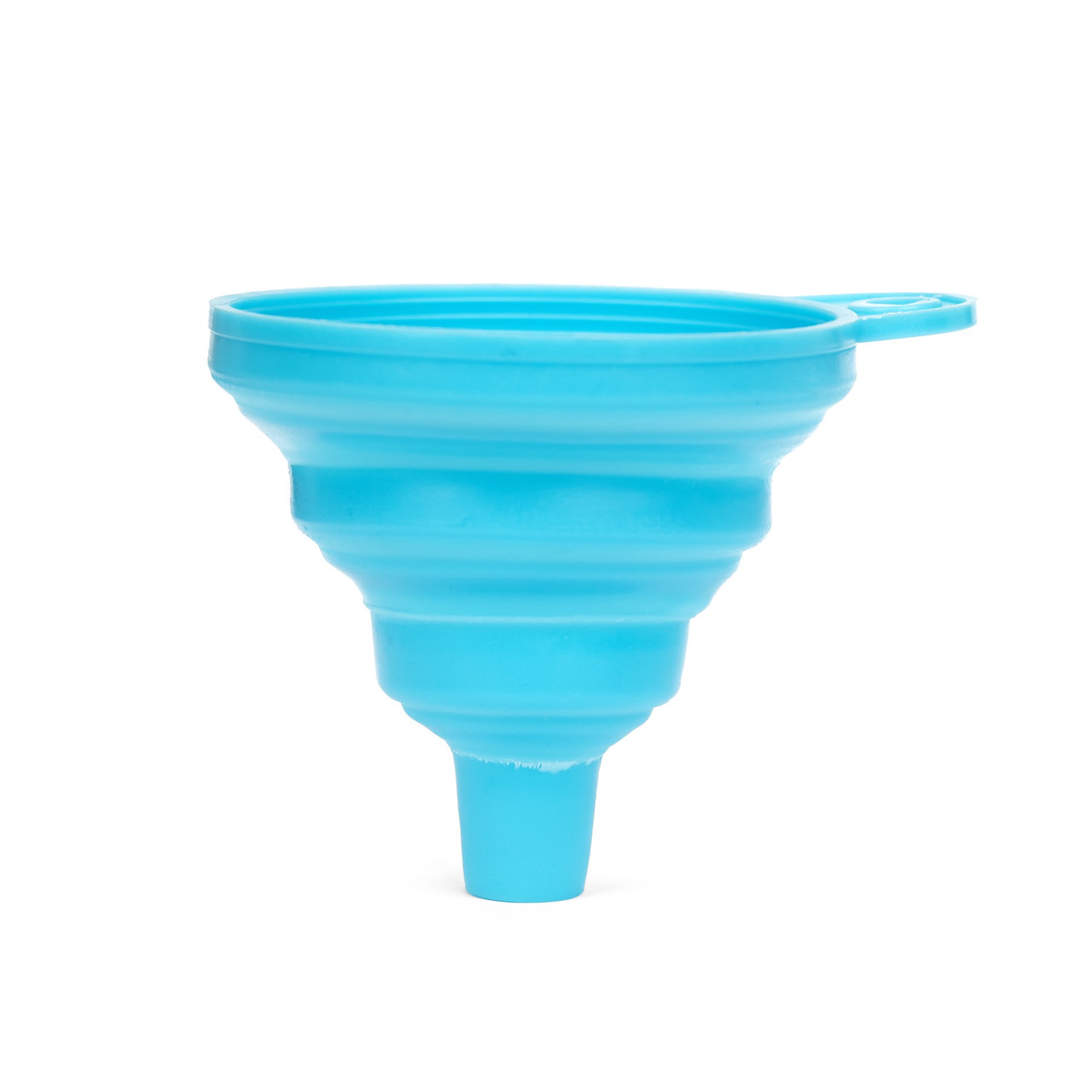 slide 2 of 7, Teal Collapsible Silicone Funnel By Bead Landing, 4.75 in x 3.25 in x 0.6 in