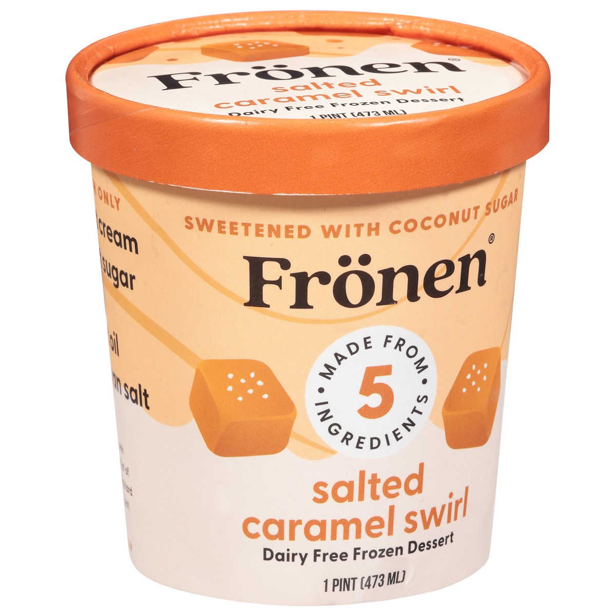 slide 6 of 13, Frönen Dairy Free Salted Caramel Swirl Frozen Dessert 1 pt, 1 ct