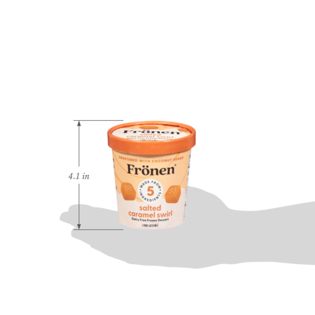 slide 3 of 13, Frönen Dairy Free Salted Caramel Swirl Frozen Dessert 1 pt, 1 ct