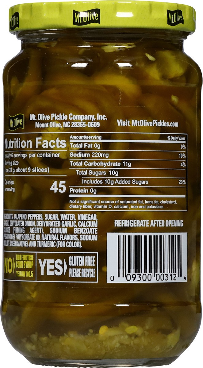 slide 3 of 13, Mt. Olive Candied Jalapeno Slices 12 fl oz, 12 fl oz