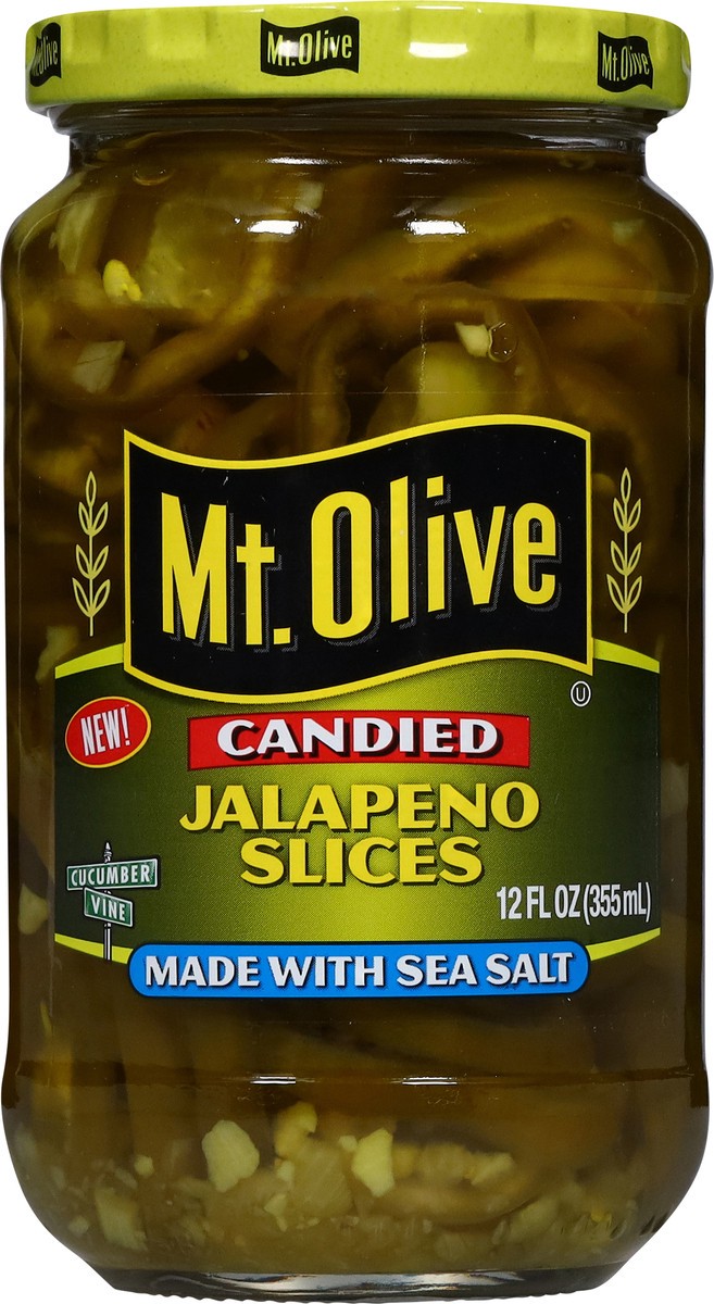 slide 9 of 13, Mt. Olive Candied Jalapeno Slices 12 fl oz, 12 fl oz