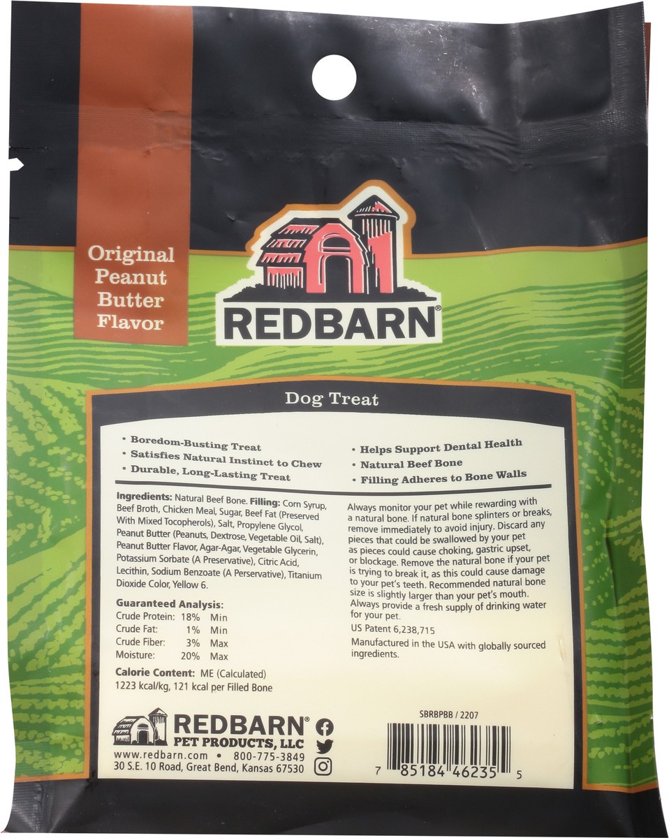 slide 5 of 9, Redbarn Filled Bone Original Peanut Butter Flavor Dog Treat Small 3.5 oz, 3.50 oz