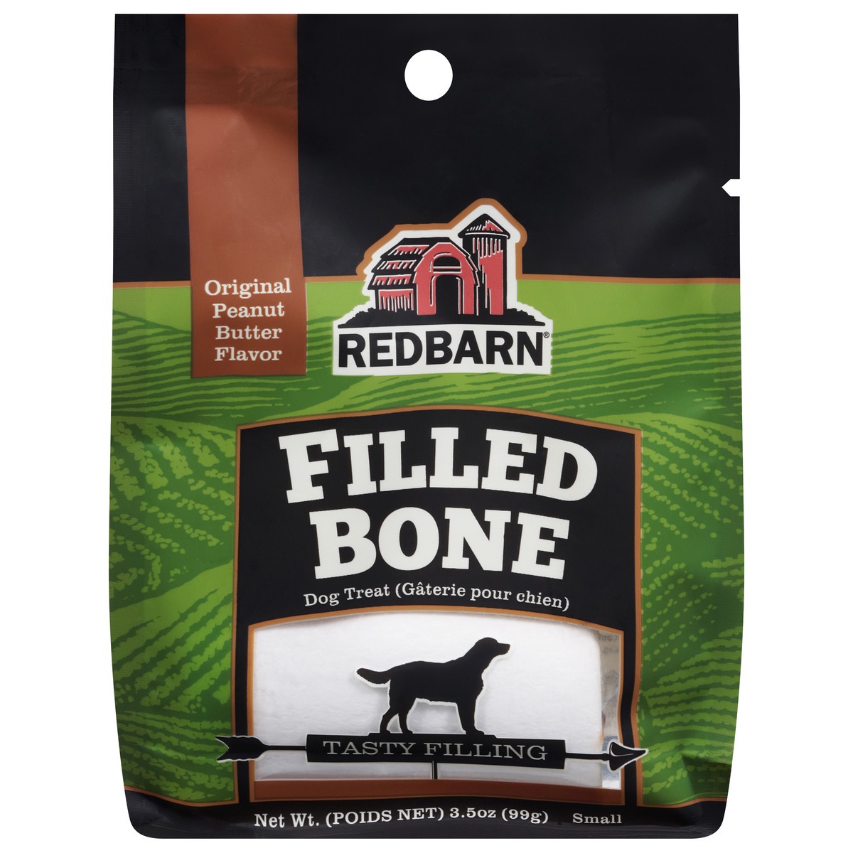slide 1 of 9, Redbarn Small Filled Peanut Butter Bone - Original Peanut Butter Flavor Dog Treat - 3.5 oz, 1 ct