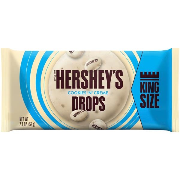 slide 1 of 1, Hershey's Drops Cookies N Creme Candy, 2.1 oz