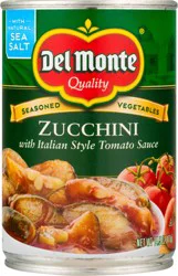 Del Monte Seasoned Zucchini With Italian Style Tomato Sauce