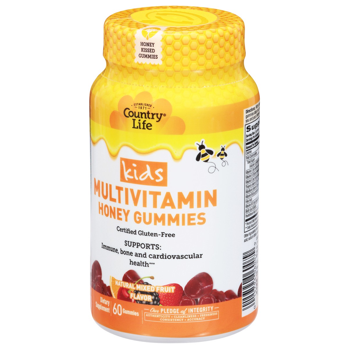slide 3 of 4, Country Life Kids Natural Mixed Fruit Flavor Multivitamin Honey Gummies 60 Gummies, 60 ct