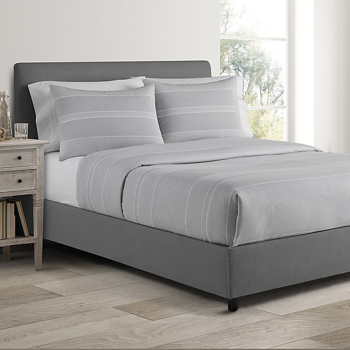 slide 2 of 4, Real Simple DUO Driftwood King Coverelet/Duvet Cover Set - Grey, 1 ct