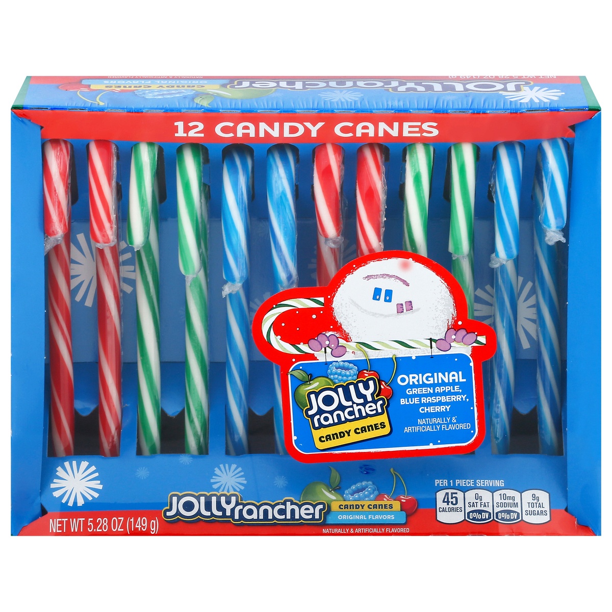 slide 1 of 3, Jolly Rancher Christmas Candy Canes /, 12 ct