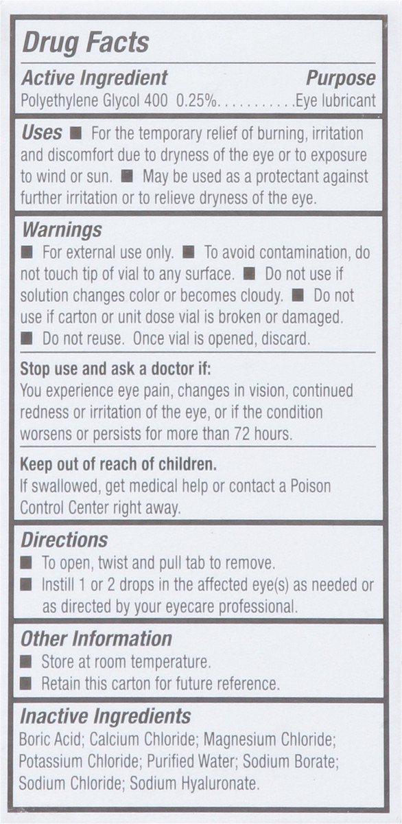 slide 15 of 15, Blink Dry Eye Lubricating Eye Drops 25 - 0.01 fl oz Vials, 25 ct