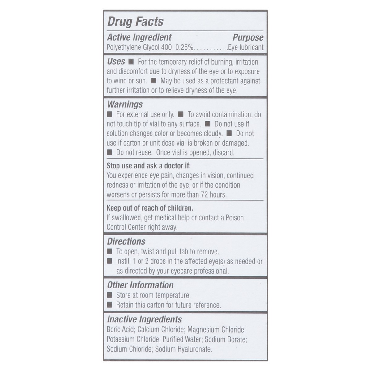 slide 4 of 15, Blink Dry Eye Lubricating Eye Drops 25 - 0.01 fl oz Vials, 25 ct