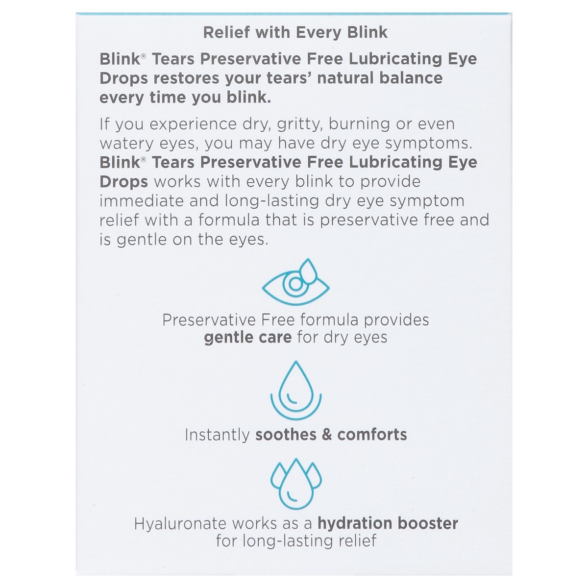 slide 10 of 15, Blink Dry Eye Lubricating Eye Drops 25 - 0.01 fl oz Vials, 25 ct
