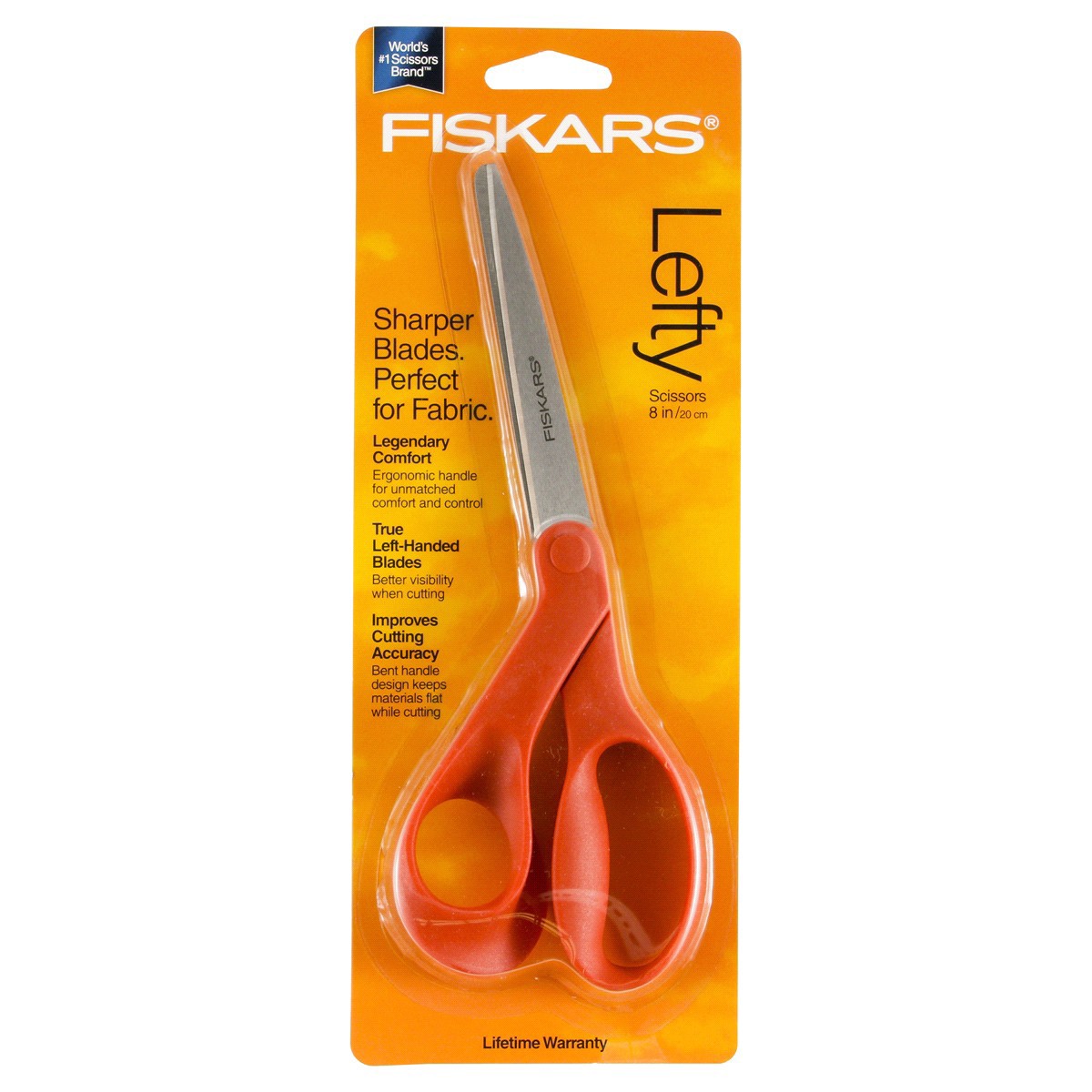 slide 1 of 5, Fiskars Left Hand Scissor 8 Inch, 8 in