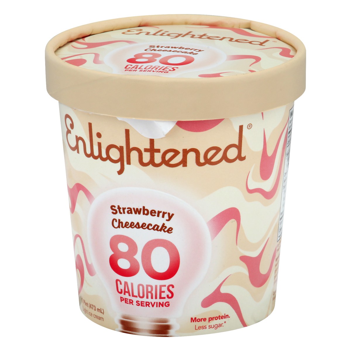 slide 8 of 9, Enlightened Light Strawberry Cheesecake Ice Cream 1 pt, 1 pint