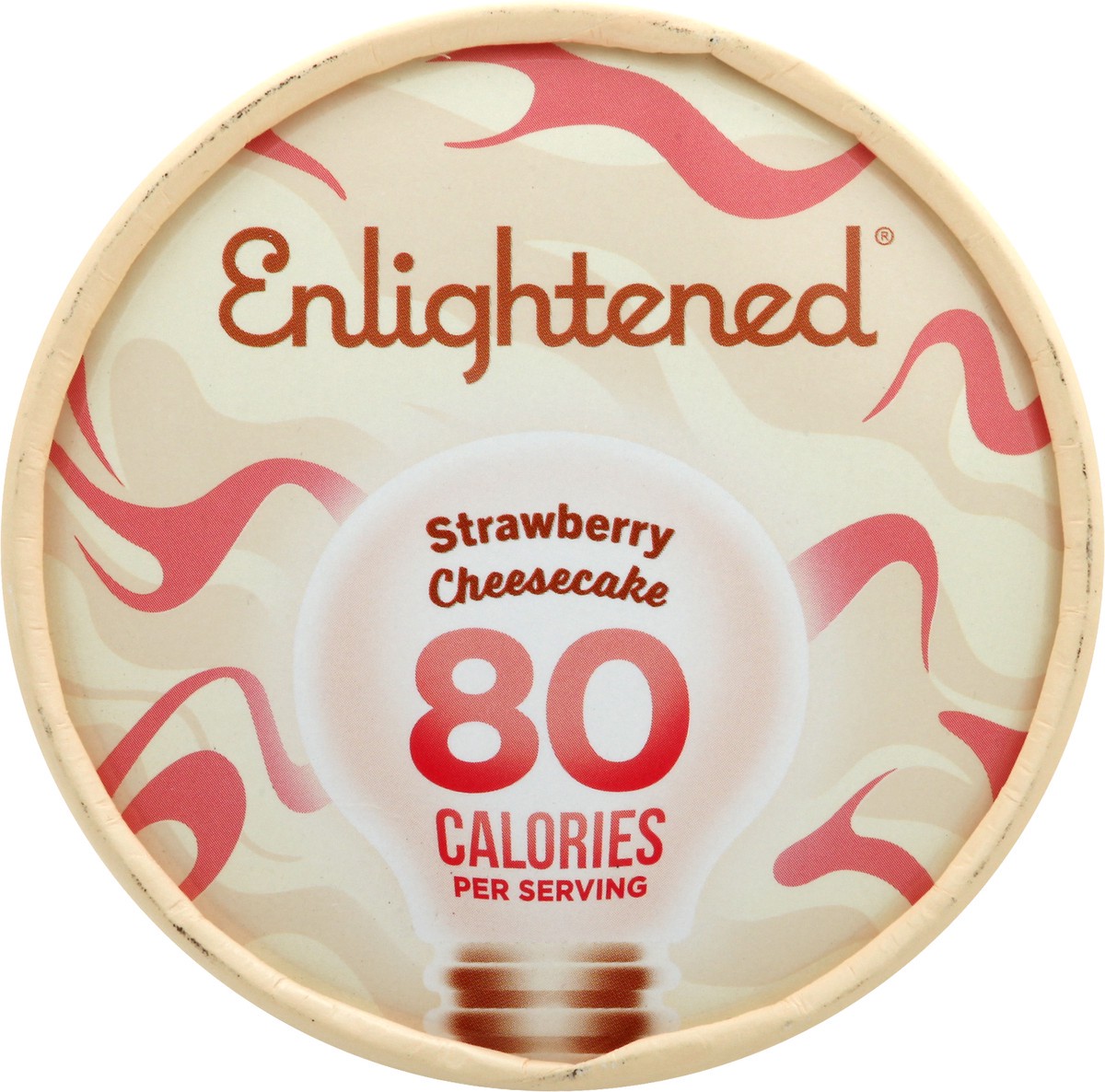 slide 2 of 9, Enlightened Light Strawberry Cheesecake Ice Cream 1 pt, 1 pint